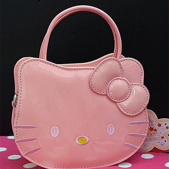 Women's Handbag Sanrio Hello Kitty Patent Leather - Picture 1 of 4